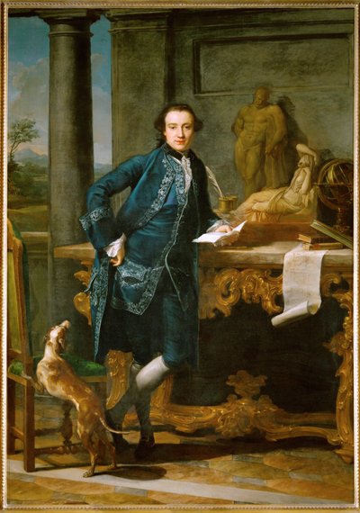 チャールズ・ジョン・クロウルは、"グランド・ツアー "でイタリアを訪れた紳士である。 作： Pompeo Girolamo Batoni