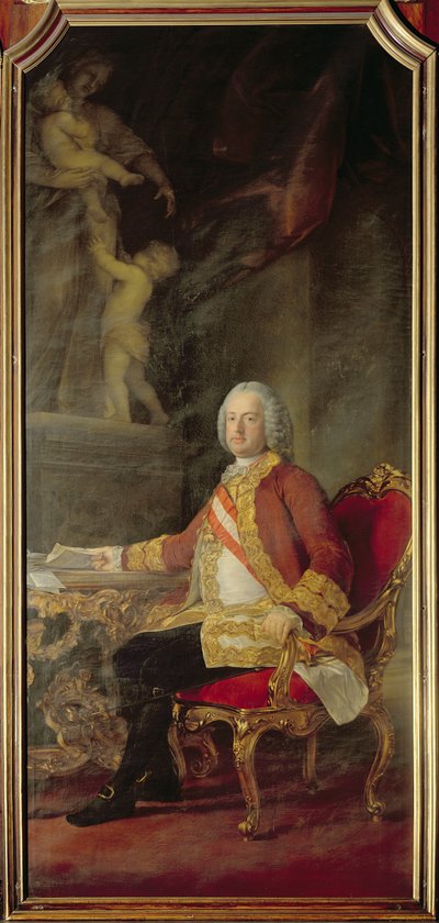 フランシスI神聖ローマ皇帝（1708-65）皇后マリアテレジアオーストリア（1717-80）の夫 作： Pompeo Girolamo Batoni