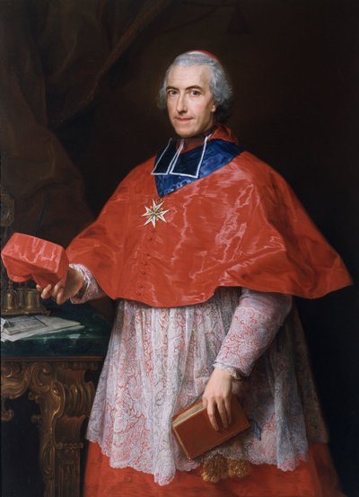 ジャン＝フランソワ・ジョセフ・ド・ロシュシュアール枢機卿の肖像 作： Pompeo Girolamo Batoni