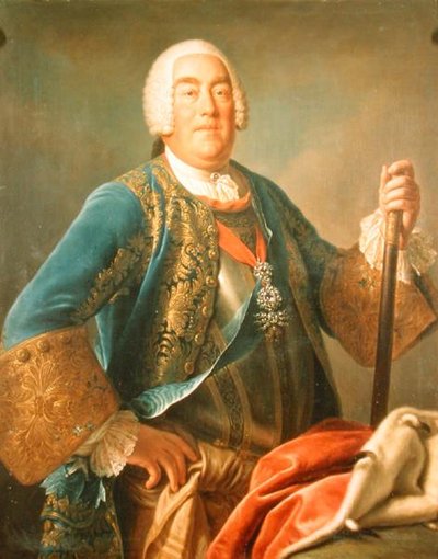 チャールズ・オイゲン2世（1728-93）ヴュルテンベルク公爵の肖像（油彩・キャンバス 作： Pompeo Girolamo Batoni