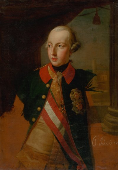 皇帝ジョセフ2世1741-1790、1769の肖像。 作： Pompeo Girolamo Batoni