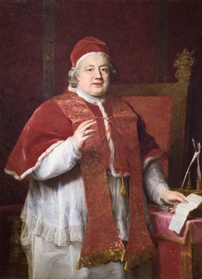 教皇クレメンス 13 世の肖像 作： Pompeo Girolamo Batoni