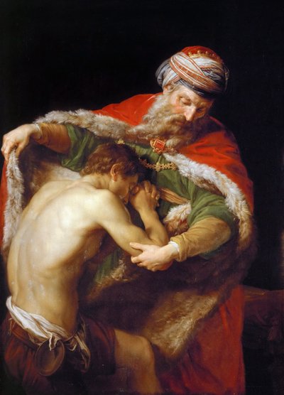 放蕩息子の帰還、1773 作： Pompeo Girolamo Batoni