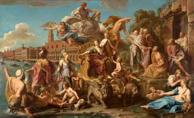 ヴェネツィアの勝利、1737 作： Pompeo Girolamo Batoni