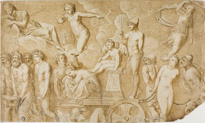 愛の勝利 (アンティークのレリーフの後) 作： Pompeo Girolamo Batoni