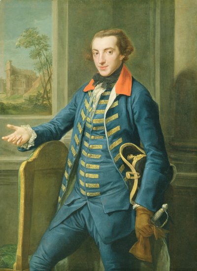 ウィリアム・ウェデル（1736-92）c.1765（キャンバスに油彩） 作： Pompeo Girolamo Batoni