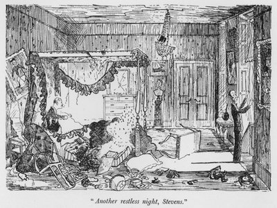 "Another restless night, Stevens" (litho) 作： Pont
