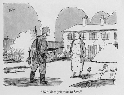 "How dare you come in here" (litho) 作： Pont