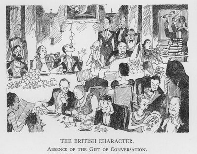 英国人の性格、会話というギフトの不在（リトグラフ 作： Pont