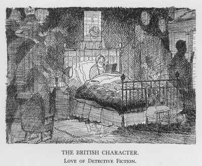 英国人の性格、探偵小説への愛（リトグラフ 作： Pont