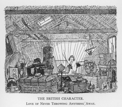 捨てないことが大好きなイギリス人気質（リトグラフ 作： Pont