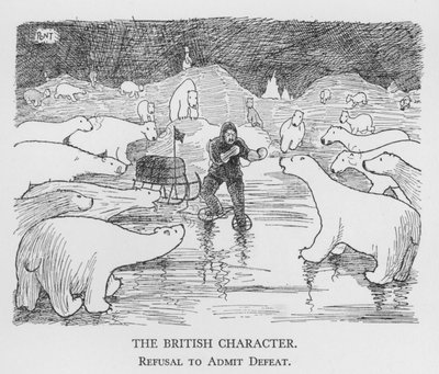 敗北を認めないイギリス人の性格（リトグラフ 作： Pont