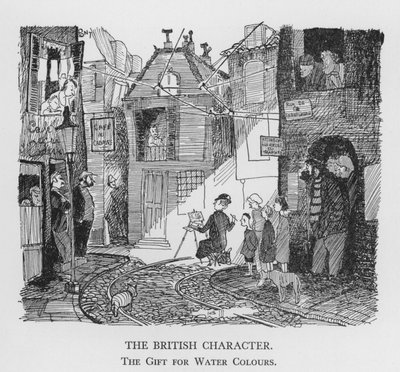 The British Character, The Gift for Water Colours (litho) 作： Pont