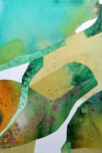 現代的な抽象風景画 作： Poonam Choudhary