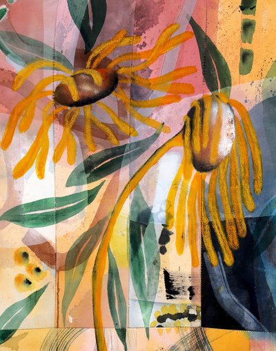 鮮やかな黄色の植物 作： Poonam Choudhary