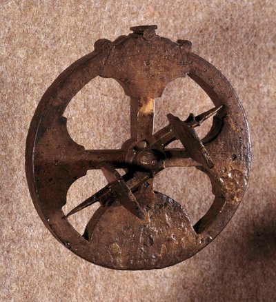 航海士が使用していた天文測定器「アストロラーベ」。ポルトガル製。1648. 作： Portuguese School
