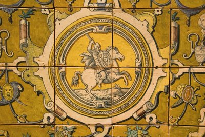 テオドシオ2世の腕（1568-1630）ブラガンツァ公（セラミック） 作： Portuguese School