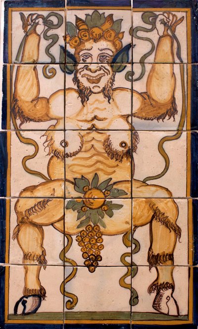 Bacchus - タイルパネル Bacchus, portuguese factory 作： Portuguese School