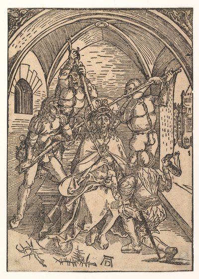 いばらの冠をかぶったキリスト、約。 1500。 作： Possibly Albrecht Dürer