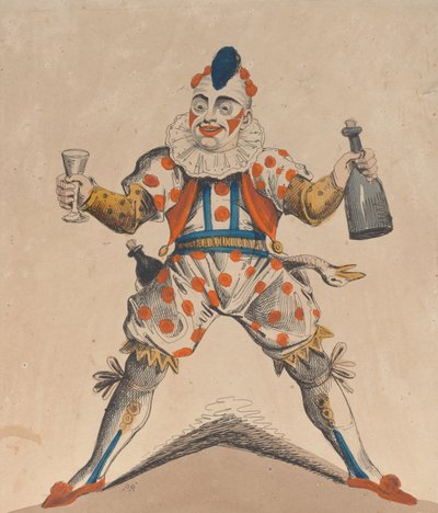 道化役のグリマルディ氏、1822 年 7 月 13 日。 作： Possibly Piercy Roberts