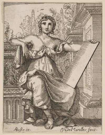 タブレットを持って座っている女性、17 世紀後半から 18 世紀半ば。 作： Possibly by Jean Antoine de Maroulles