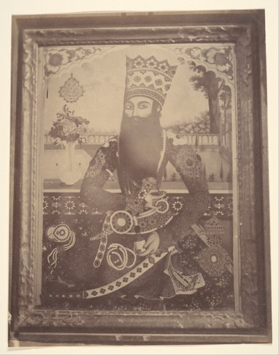 [Fath-Ali Shah、王の叔父、Hmah [] Saula がかつて所有していた絵画]、1840 年代から 60 年代。 作： Possibly by Luigi Pesce.
