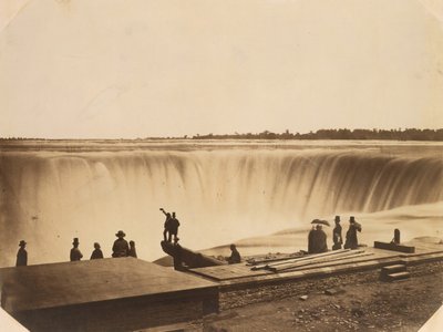 ナイアガラの滝、カリフォルニア州。 1855年。 作： Possibly by Silas A. Holmes.
