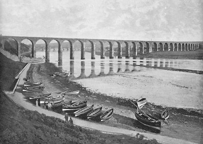 橋、Berwick-Upon-Tweed、c1896 作： Poulton and Co