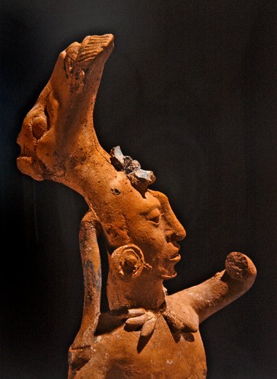 玉手箱のディテール、ジャイナ文化（陶製 作： Pre Columbian Pre Columbian