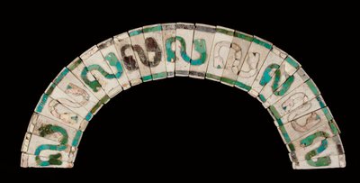 モチカのネックレス、紀元後200～600年頃（シェル＆ターコイズ 作： Pre Columbian Pre Columbian