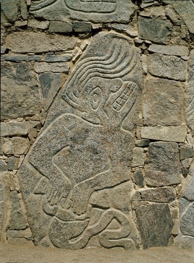 戦士のレリーフがある壁 作： Pre Columbian Pre Columbian