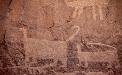 ペトログリフ、チャコ文化国立歴史公園、2014年（写真） 作： Precolombian Precolombian