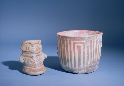 トルコ、ハシラール出身の船、紀元前5500〜00年（塗られた陶器） 作： Prehistoric