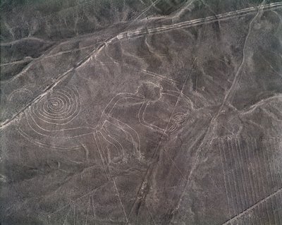 ナスカの地上絵「猿の像」（撮影 作： Prehistoric Prehistoric