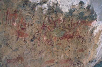 人間や動物の像（洞窟画 作： Prehistoric Prehistoric