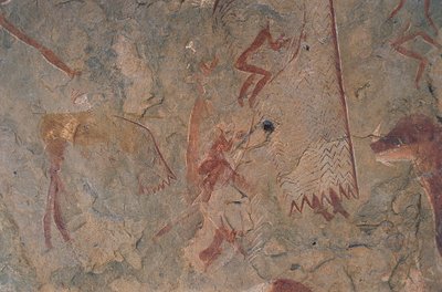人間や動物の像（洞窟画 作： Prehistoric Prehistoric