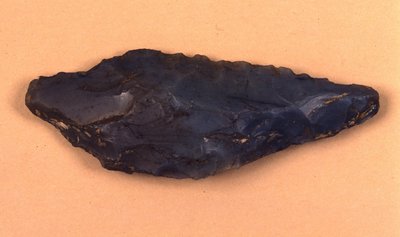イタリアのイゾリーノ・ディ・ヴァレーゼで発見された石鏃（せきぞく）。 作： Prehistoric Prehistoric