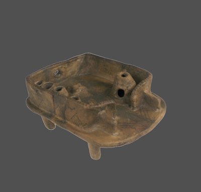 家のモデル、紀元前3800〜3600年 作： Prehistoric Russian Culture