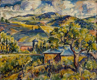 メインの風景、c.1917-21 作： William Preston Dickinson