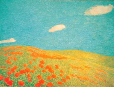 リグーリアの丘 作： Previati Gaetano
