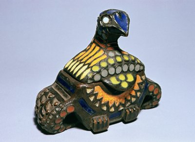タラシュキノ工房の鳩箱 1908年頃（ブロンズ、エナメル 作： Princess Maria Tenisheva