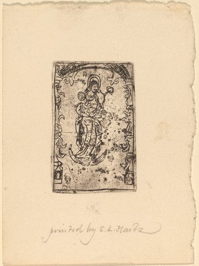 マドンナと子供 作： Probably Netherlandish 15th Century