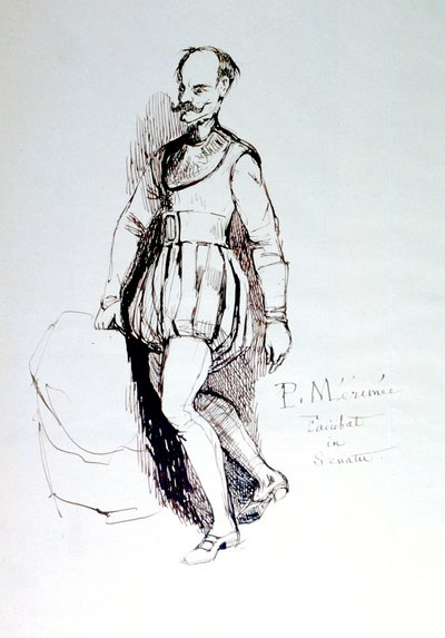 16世紀の衣装、c1823-1870の図 作： Prosper Merimee