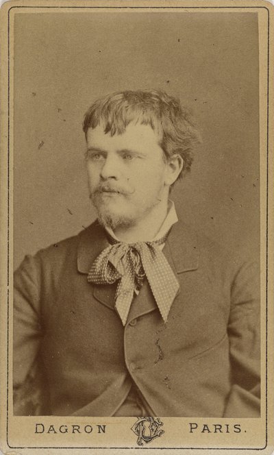 画家ジュール・バスティアン・ルパージュの肖像 1848-1884年、c. 1875年。 作： Prudent René Patrice Dagron