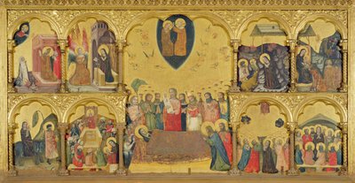 聖母の生神女就寝のポリプティック、1330-35 作： Pseudo Jacopino di Francesco