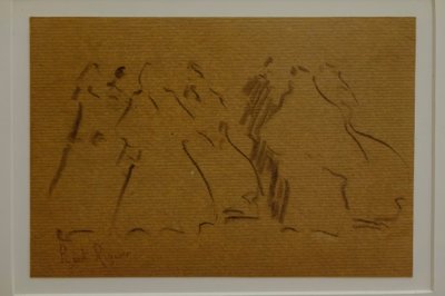 女性像のスケッチ、ナルシス・プゲ・リケル、木炭画、プゲ美術館、カン・ローディスの貴族の家、ダルト・ビラ、イビサ島、スペイン、バルアリク諸島 作： Puget Riquer