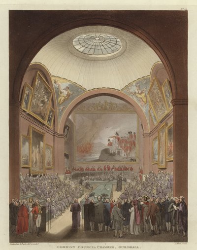 コモンカウンシルチャンバー 作： Pugin and Rowlandson