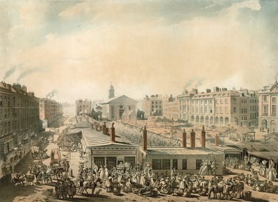 コヴェントガーデン、ロンドン 作： Pugin and Rowlandson