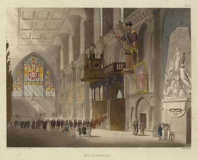 ギルドホール 作： Pugin and Rowlandson