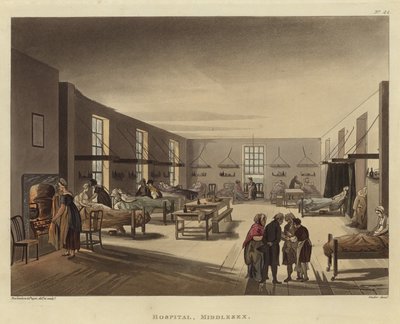 病院 作： Pugin and Rowlandson